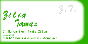 zilia tamas business card