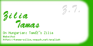 zilia tamas business card